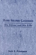 Book cover for Rabbi Shlomo Ganzfried