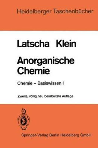 Cover of Anorganische Chemie