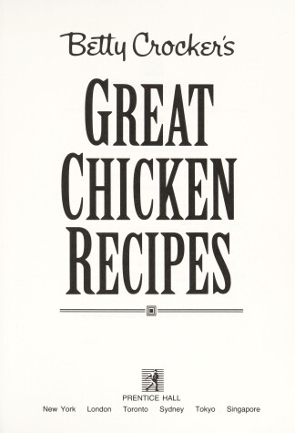 Book cover for Betty Crocker's Great Chicken Recipes