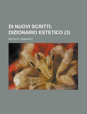 Book cover for Di Nuovi Scritti (3)