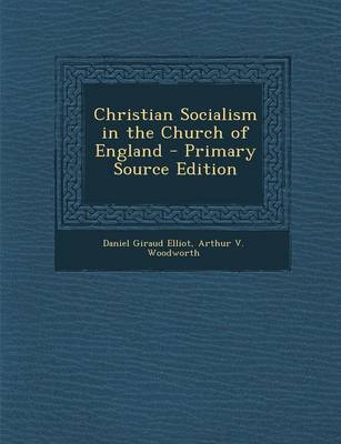 Book cover for Christian Socialism in the Church of England - Primary Source Edition