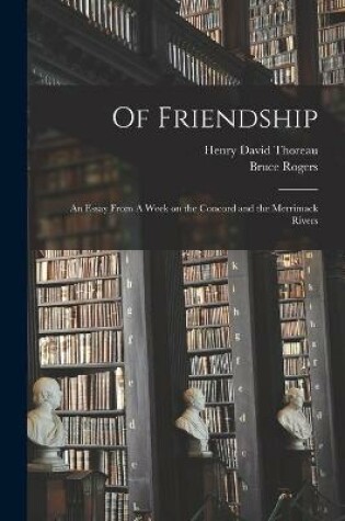 Cover of Of Friendship