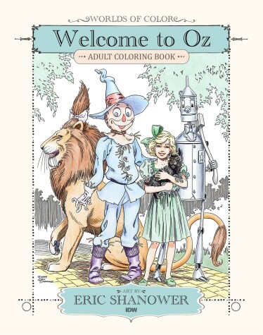 Book cover for Worlds of Color: Welcome to Oz Adult Coloring Book