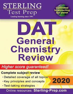 Book cover for Sterling Test Prep DAT General Chemistry Review