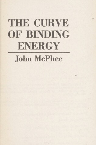 Cover of Curve of Bindg Energy
