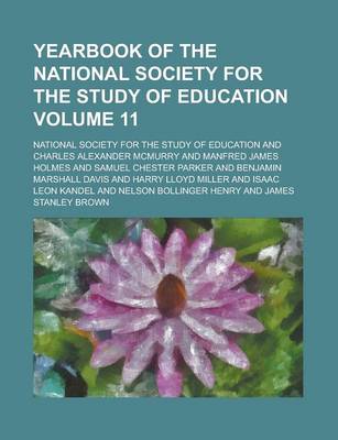 Book cover for Yearbook of the National Society for the Study of Education Volume 11