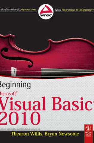 Cover of Beginning Microsoft Visual Basic 2010