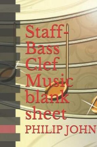 Cover of Staff-Bass Clef Music blank sheet