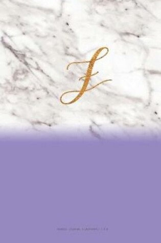 Cover of F - Lavender Marble Journal 5 x 8