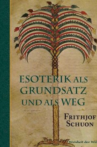 Cover of Esoterik als Grundsatz und als Weg