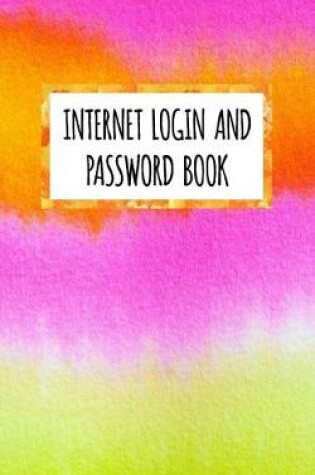 Cover of Internet Login And Password Book