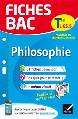 Book cover for Fiches Bac Philosophie Tle L, Es, S