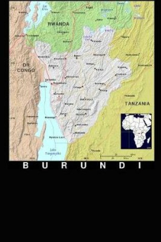 Cover of Modern Day Color Map of the Nation Burundi in Africa Journal