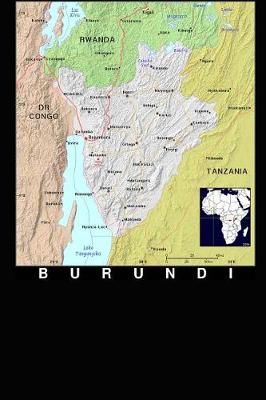 Book cover for Modern Day Color Map of the Nation Burundi in Africa Journal