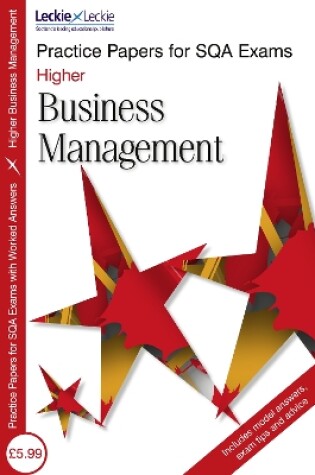 Cover of Higher Business Management Practice Papers for SQA Exams