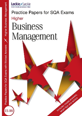 Book cover for Higher Business Management Practice Papers for SQA Exams