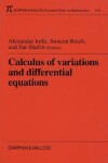 Book cover for Calculus of Variations and Differential Equations