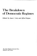 Book cover for The Breakdown of Democratic Regimes