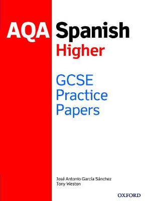 Book cover for AQA GCSE Spanish Higher Practice Papers