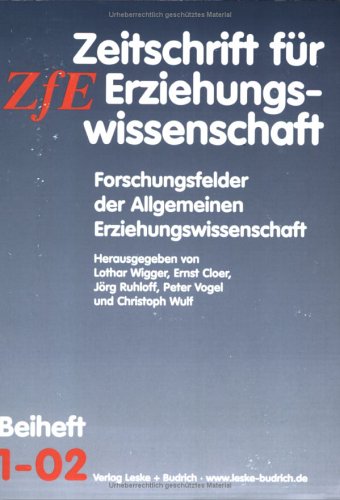 Book cover for Forschungsfelder Der Allgemeinen Erziehungswissenschaft