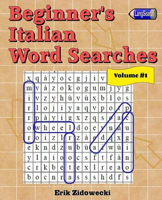 Book cover for Beginner's Italian Word Searches - Volume 1