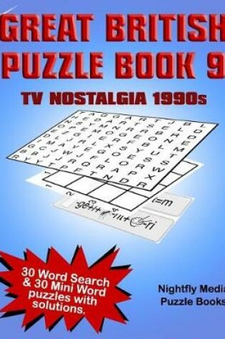 Cover of Great British TV Nostalgia Puzzle Book 1990s