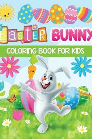 Cover of Easter bunny coloring book for kids