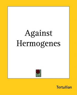 Book cover for Against Hermogenes
