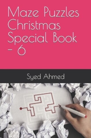 Cover of Maze Puzzles Christmas Special Book - 6