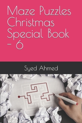 Book cover for Maze Puzzles Christmas Special Book - 6