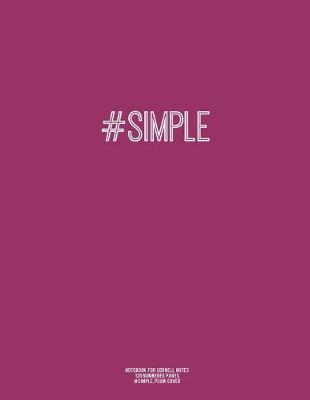 Book cover for Notebook for Cornell Notes, 120 Numbered Pages, #SIMPLE, Plum Cover