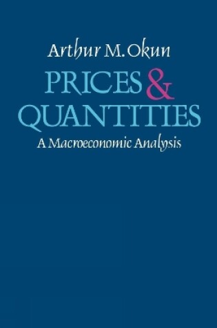 Cover of Prices and Quantities