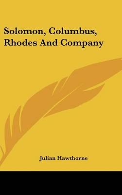 Book cover for Solomon, Columbus, Rhodes and Company