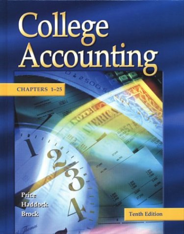 Book cover for College Accounting Student Edition Chapters 1-25