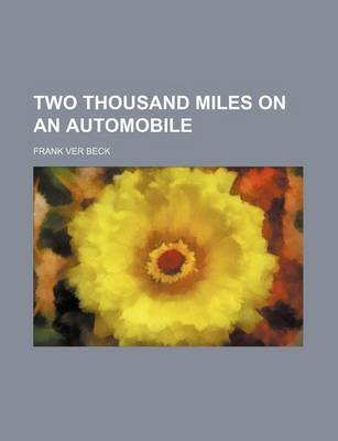 Book cover for Two Thousand Miles on an Automobile