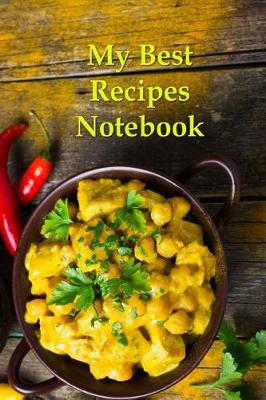 Book cover for My Best Recipes Notebook