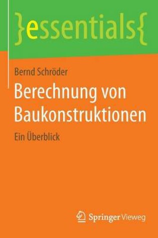 Cover of Berechnung von Baukonstruktionen