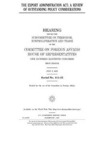 Cover of The Export Administration Act