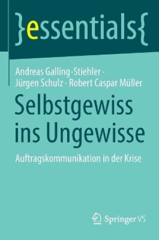 Cover of Selbstgewiss ins Ungewisse