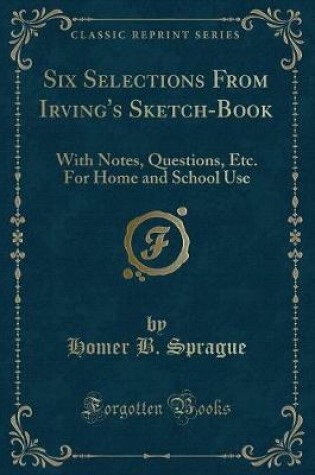 Cover of Six Selections from Irving's Sketch-Book