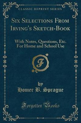 Book cover for Six Selections from Irving's Sketch-Book