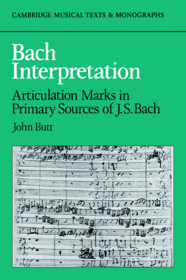 Book cover for Bach Interpretation