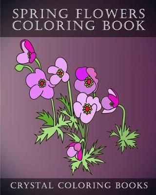 Book cover for Sping Flowers Coloring Book