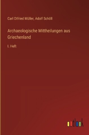 Cover of Archaeologische Mittheilungen aus Griechenland