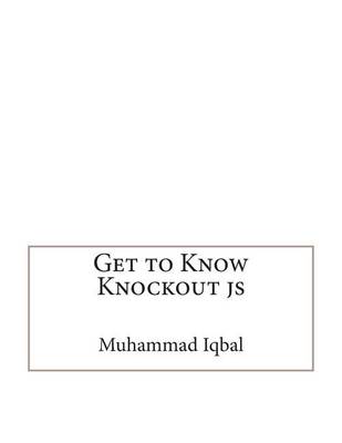 Book cover for Get to Know Knockout Js