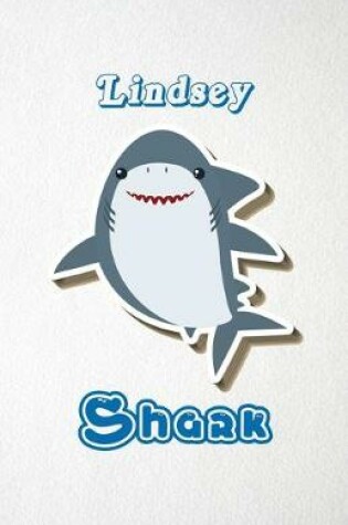 Cover of Lindsey Shark A5 Lined Notebook 110 Pages