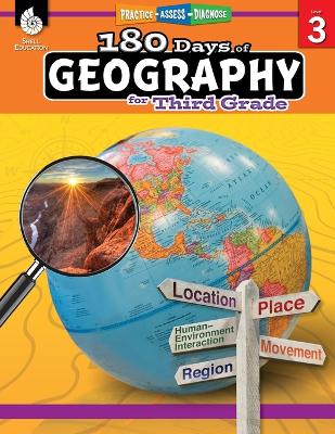 Book cover for 180 Days of Geography for Third Grade