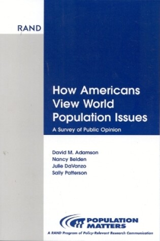 Cover of How Americans View World Population Issues