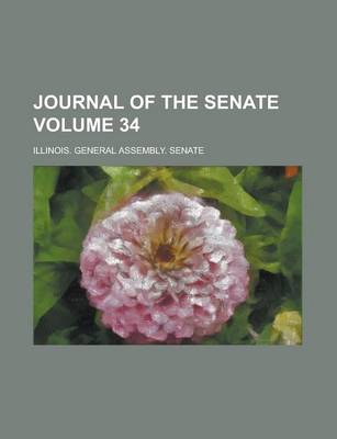 Book cover for Journal of the Senate Volume 34