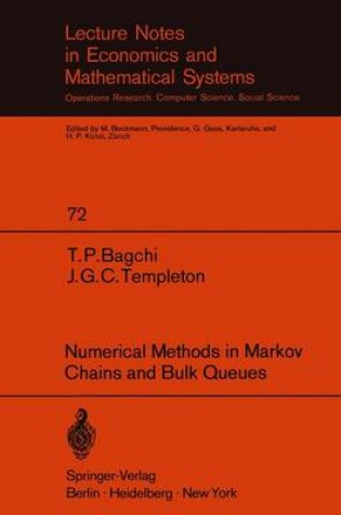 Cover of Numerical Methods in Markov Chains and Bulk Queues